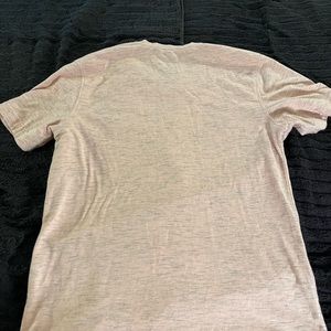 Stafford v neck tee shirt size small pink